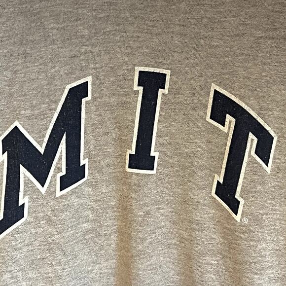 Champion MIT Gray Collegiate Logo T-Shirt Adult Small Short Sleeve Crew Neck - Picture 3 of 6